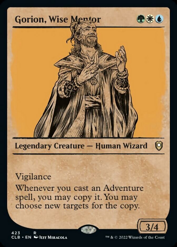 Gorion, Wise Mentor (Showcase) [Commander Legends: Battle for Baldur's Gate] | Gamer Loot