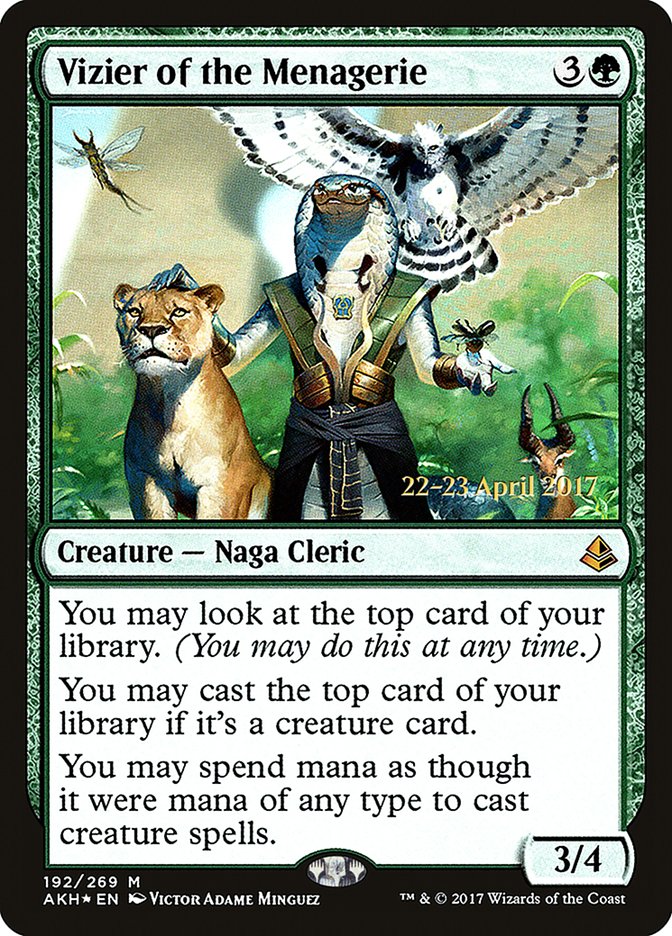 Vizier of the Menagerie  [Amonkhet Prerelease Promos] | Gamer Loot