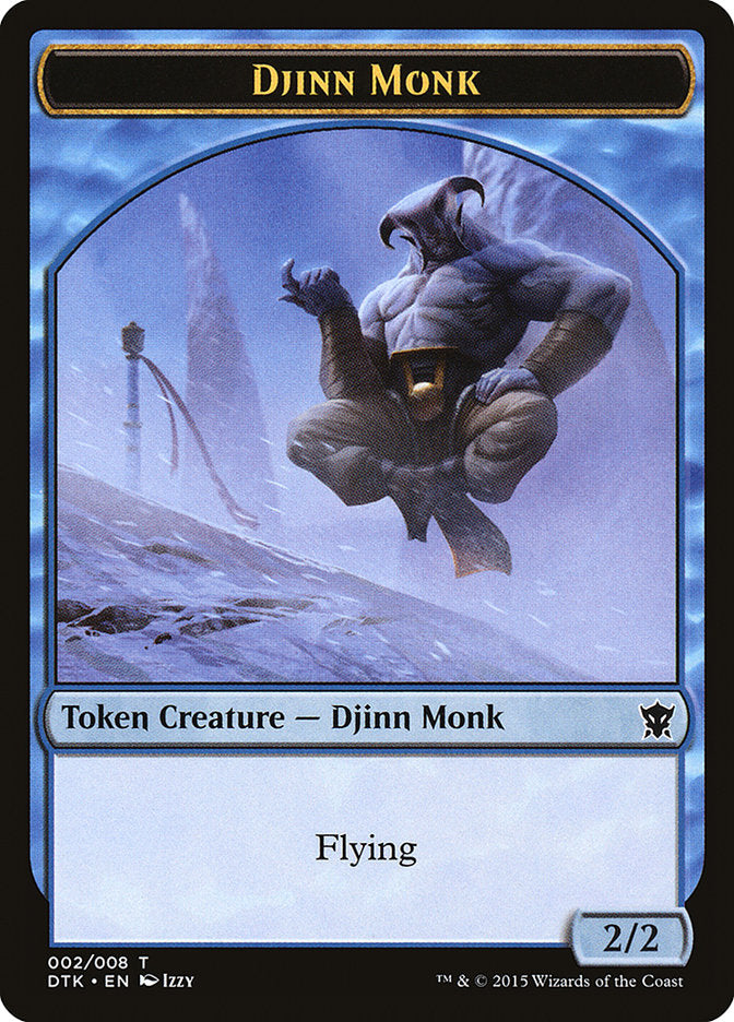 Djinn Monk [Dragons of Tarkir Tokens] | Gamer Loot