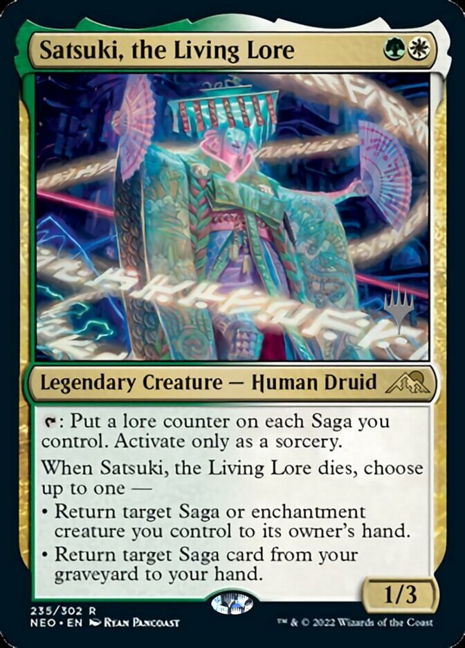 Satsuki, the Living Lore (Promo Pack) [Kamigawa: Neon Dynasty Promos] | Gamer Loot