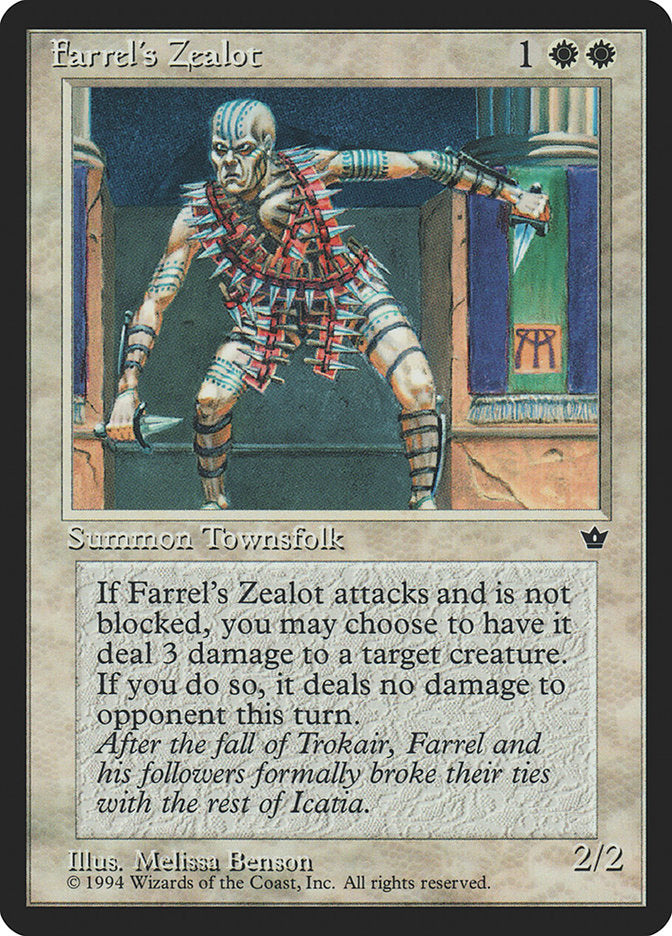 Farrel's Zealot (Melissa A. Benson) [Fallen Empires] | Gamer Loot