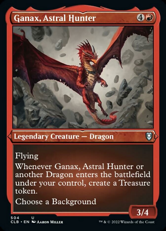 Ganax, Astral Hunter (Foil Etched) [Commander Legends: Battle for Baldur's Gate] | Gamer Loot