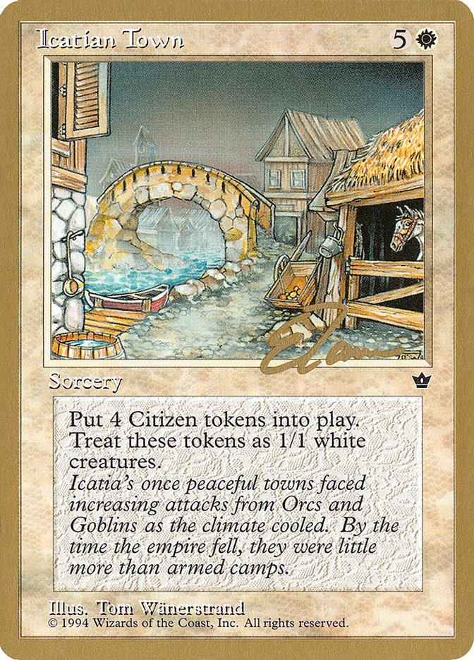 Icatian Town (Eric Tam) [Pro Tour Collector Set] | Gamer Loot