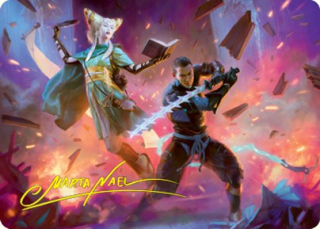 Explosive Entry Art Card (Gold-Stamped Signature) [Kamigawa: Neon Dynasty Art Series] | Gamer Loot