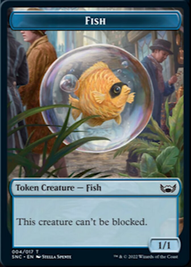 Fish // Citizen Double-sided Token [Streets of New Capenna Tokens] | Gamer Loot