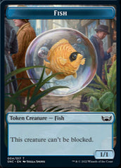 Clue // Fish Double-sided Token [Streets of New Capenna Commander Tokens] | Gamer Loot