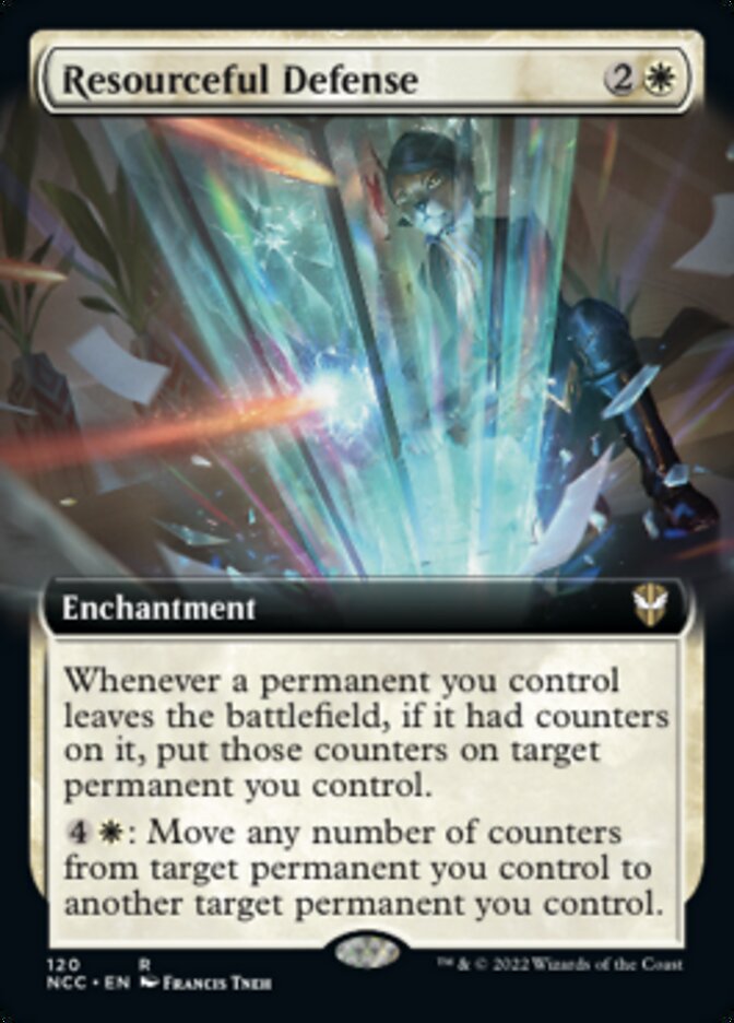 Resourceful Defense (Extended Art) [Streets of New Capenna Commander] | Gamer Loot
