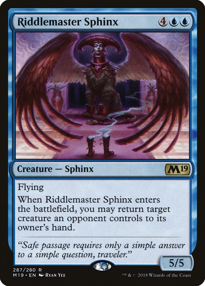 Riddlemaster Sphinx [Core Set 2019] | Gamer Loot