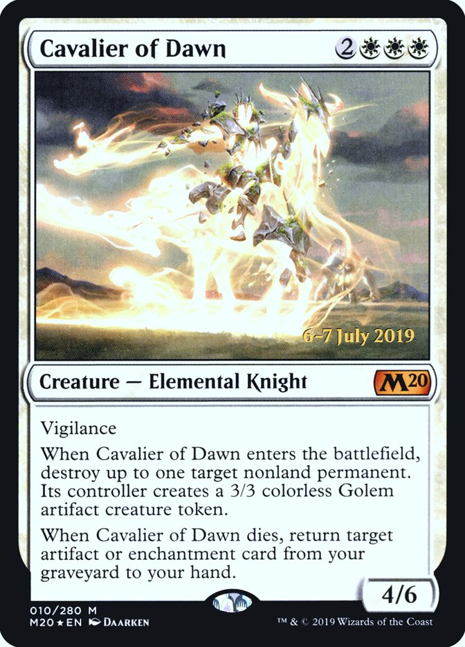 Cavalier of Dawn  [Core Set 2020 Prerelease Promos] | Gamer Loot