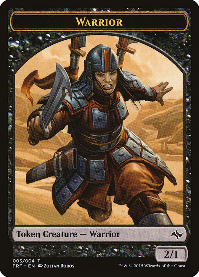 Warrior [Fate Reforged Tokens] | Gamer Loot