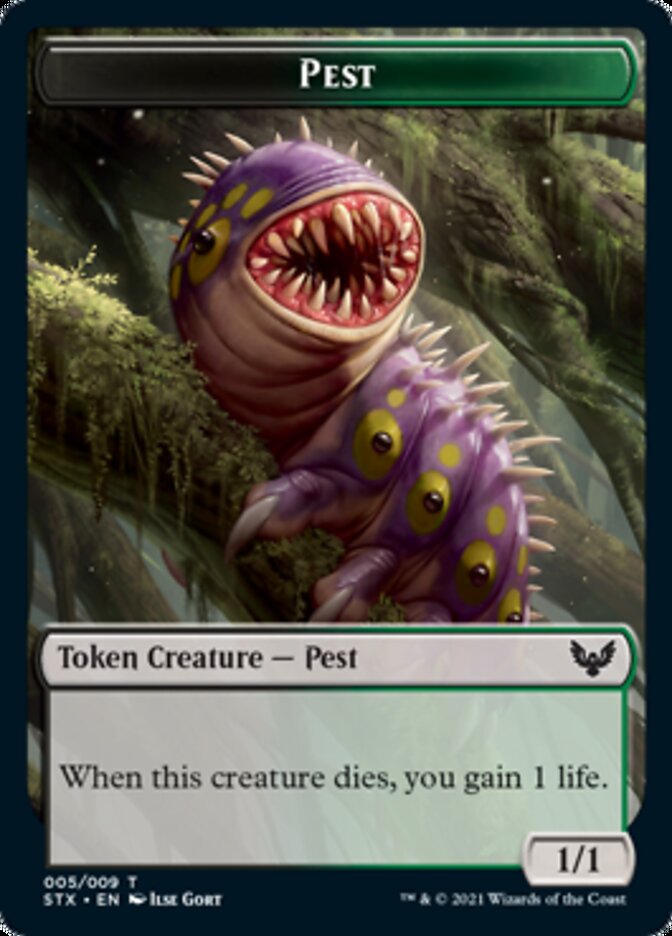 Pest Token [Strixhaven: School of Mages Tokens] | Gamer Loot