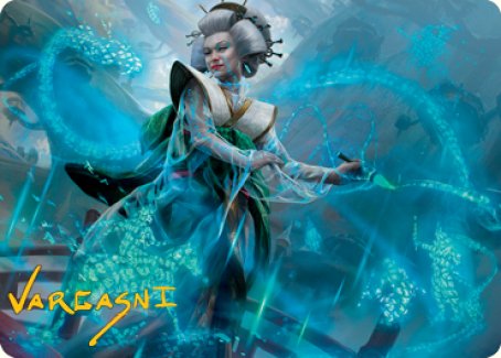 Bearer of Memory Art Card (Gold-Stamped Signature) [Kamigawa: Neon Dynasty Art Series] | Gamer Loot