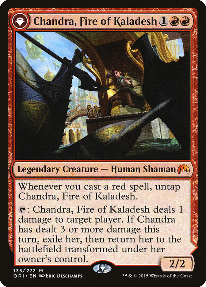 Chandra, Fire of Kaladesh // Chandra, Roaring Flame [Magic Origins] | Gamer Loot