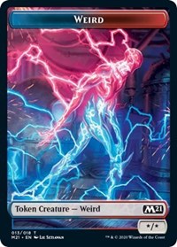 Weird // Zombie Double-sided Token [Core Set 2021 Tokens] | Gamer Loot