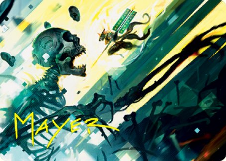 Repel the Vile Art Card (Gold-Stamped Signature) [Kamigawa: Neon Dynasty Art Series] | Gamer Loot