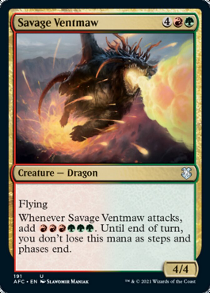 Savage Ventmaw [Dungeons & Dragons: Adventures in the Forgotten Realms Commander] | Gamer Loot