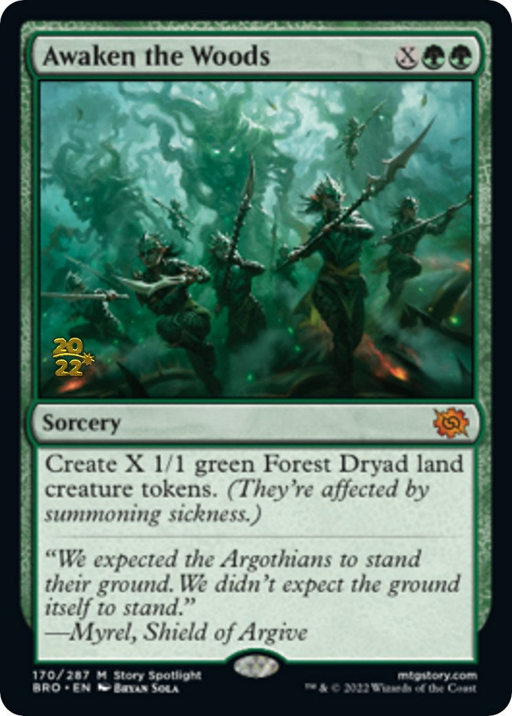 Awaken the Woods [The Brothers' War: Prerelease Promos] | Gamer Loot