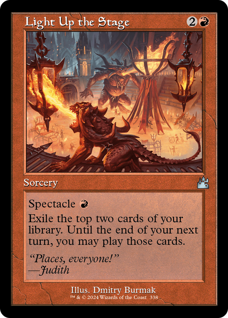 Light Up the Stage (Retro Frame) [Ravnica Remastered] | Gamer Loot