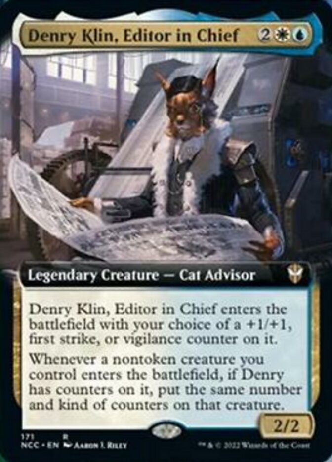 Denry Klin, Editor in Chief (Extended Art) [Streets of New Capenna Commander] | Gamer Loot