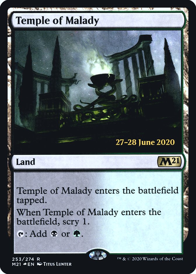 Temple of Malady  [Core Set 2021 Prerelease Promos] | Gamer Loot