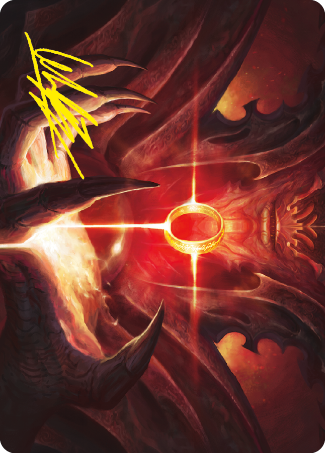 Sol Ring Art Card (Gold-Stamped Signature) [The Lord of the Rings: Tales of Middle-earth Art Series] | Gamer Loot