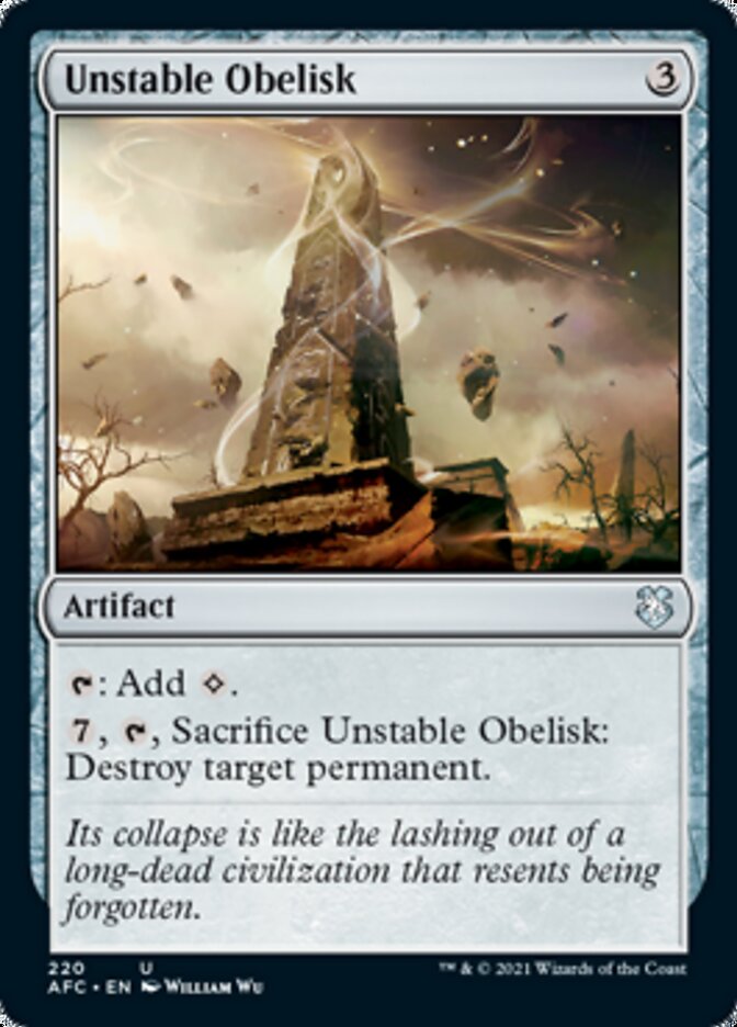 Unstable Obelisk [Dungeons & Dragons: Adventures in the Forgotten Realms Commander] | Gamer Loot