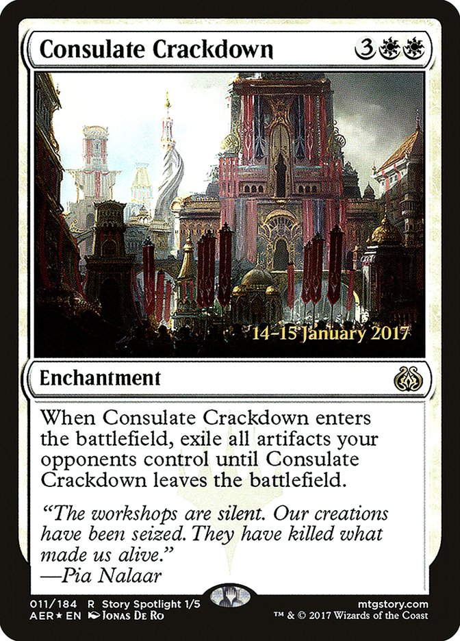 Consulate Crackdown  [Aether Revolt Prerelease Promos] | Gamer Loot