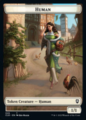 Spider // Human Double-sided Token [Commander Legends: Battle for Baldur's Gate Tokens] | Gamer Loot