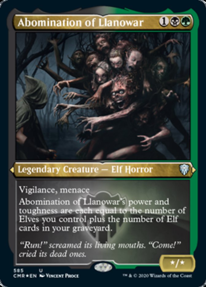 Abomination of Llanowar (Etched) [Commander Legends] | Gamer Loot