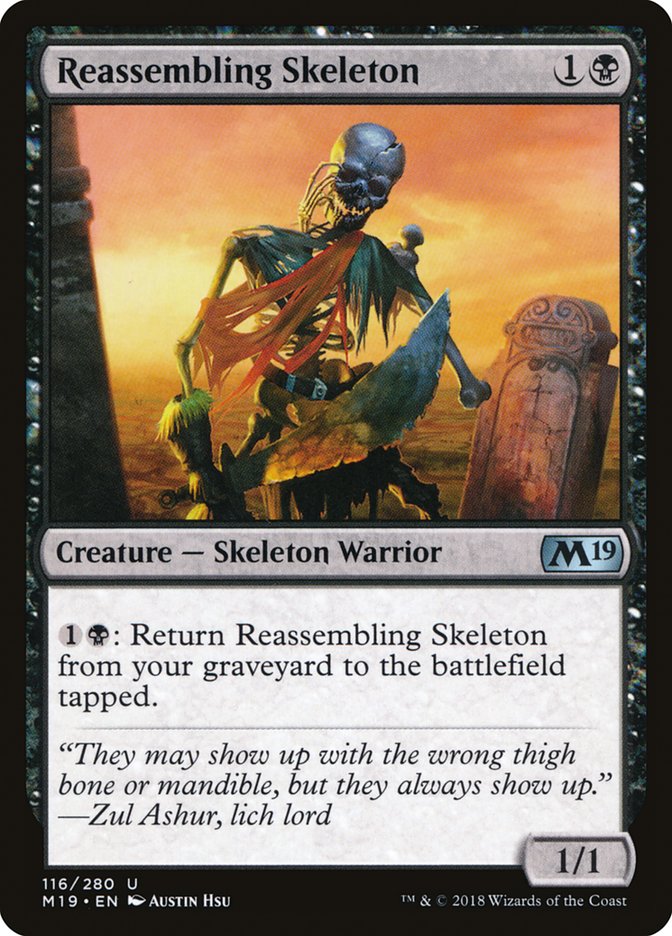 Reassembling Skeleton [Core Set 2019] | Gamer Loot