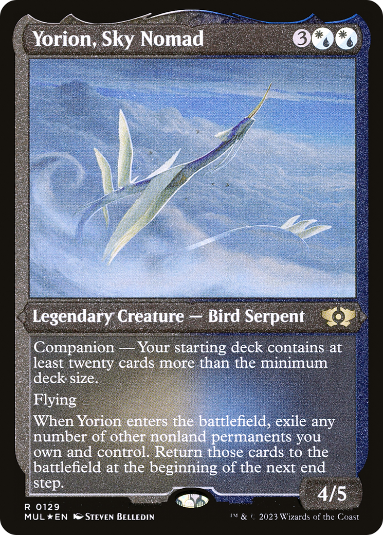 Yorion, Sky Nomad (Foil Etched) [Multiverse Legends] | Gamer Loot