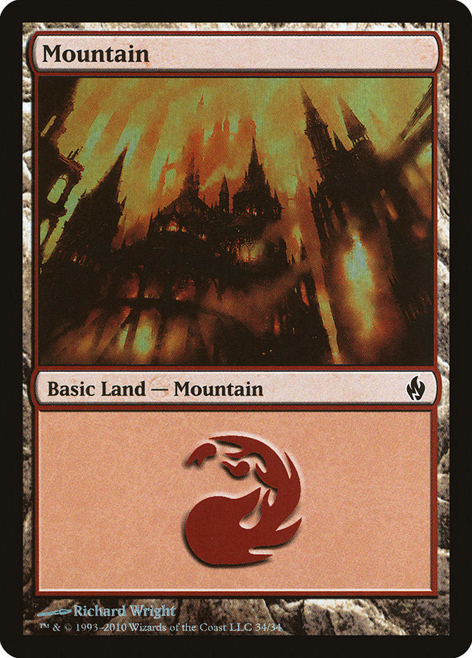 Mountain (34) [Premium Deck Series: Fire and Lightning] | Gamer Loot