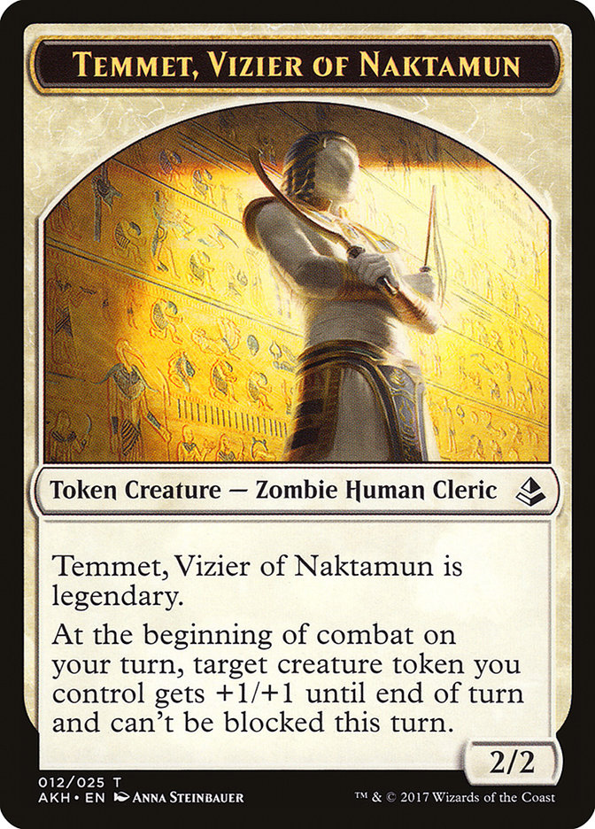 Temmet, Vizier of Naktamun [Amonkhet Tokens] | Gamer Loot