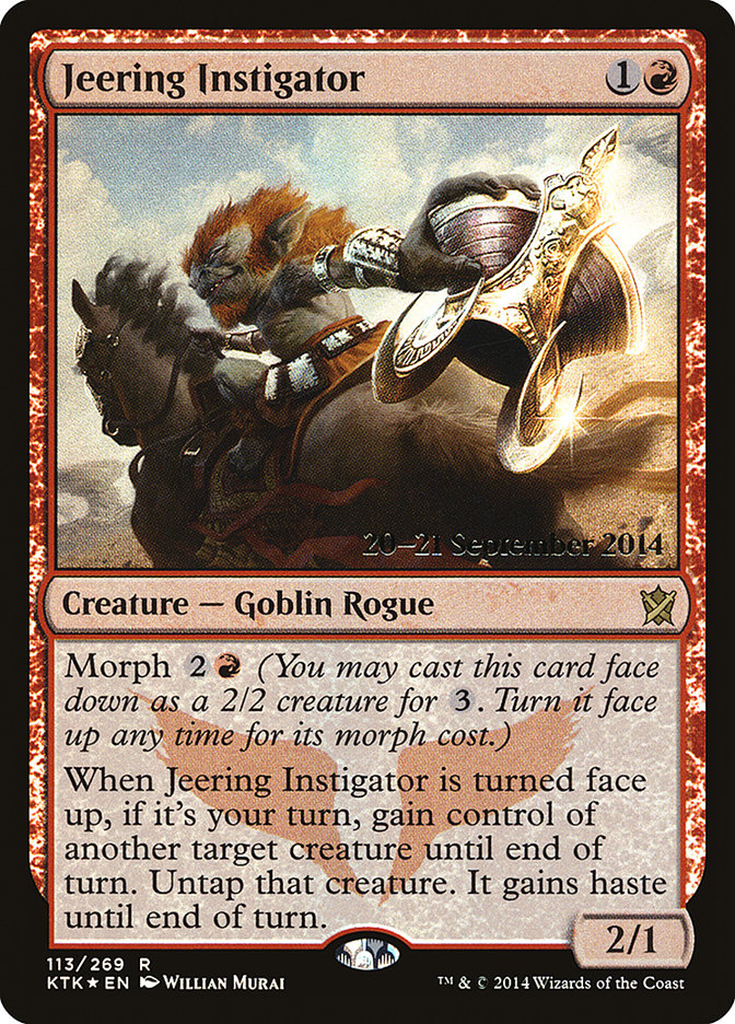 Jeering Instigator  [Khans of Tarkir Prerelease Promos] | Gamer Loot