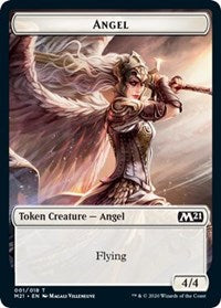 Angel // Treasure Double-sided Token [Core Set 2021 Tokens] | Gamer Loot