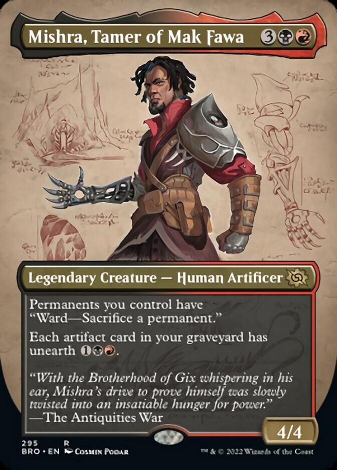 Mishra, Tamer of Mak Fawa (Borderless Alternate Art) [The Brothers' War] | Gamer Loot