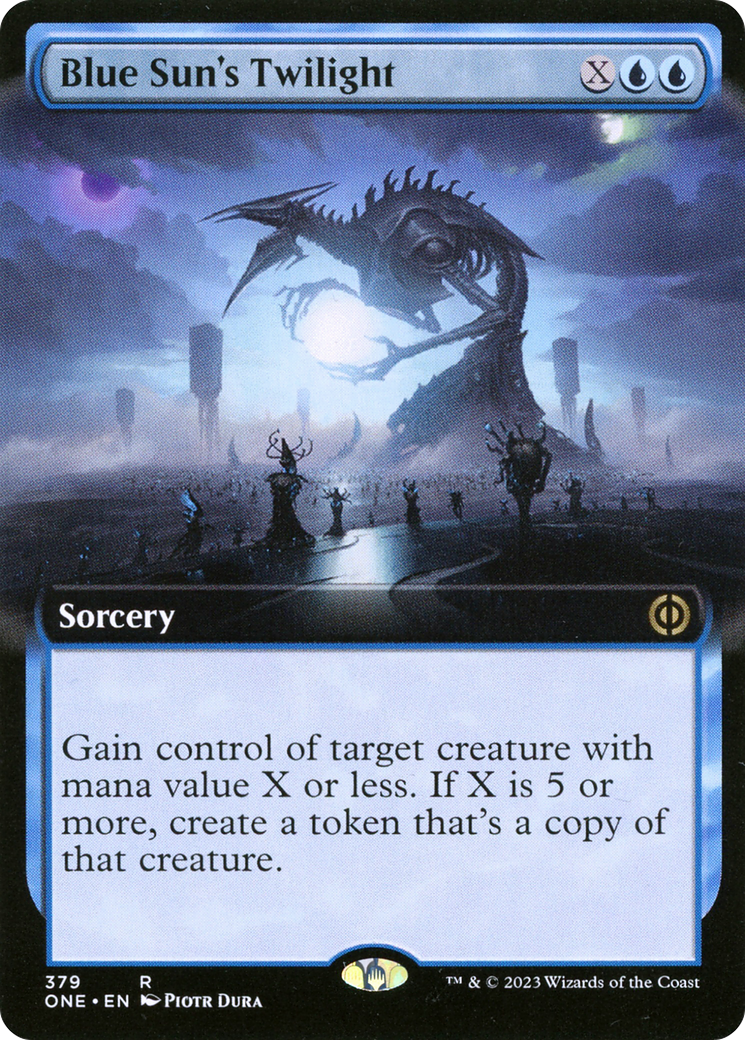 Blue Sun's Twilight (Extended Art) [Phyrexia: All Will Be One] | Gamer Loot