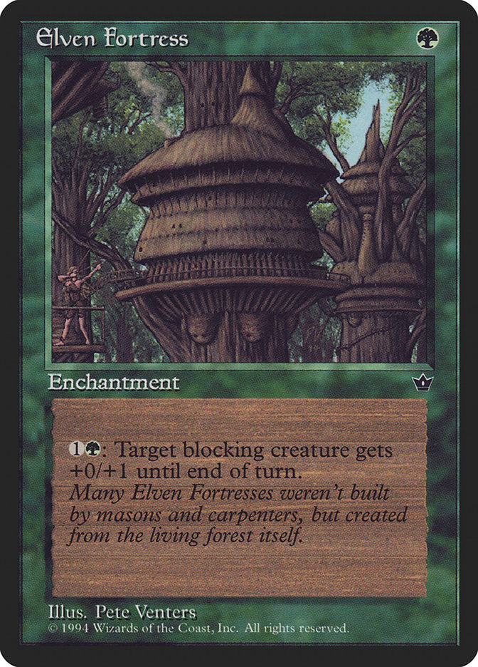 Elven Fortress (Pete Venters) [Fallen Empires] | Gamer Loot