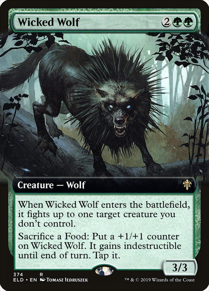 Wicked Wolf (Extended) [Throne of Eldraine] | Gamer Loot