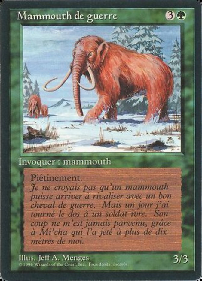 War Mammoth [Foreign Black Border] | Gamer Loot