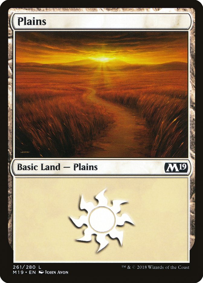 Plains (261) [Core Set 2019] | Gamer Loot
