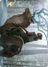 Boreal Outrider Art Card (Gold-Stamped Signature) [Kaldheim: Art Series] | Gamer Loot