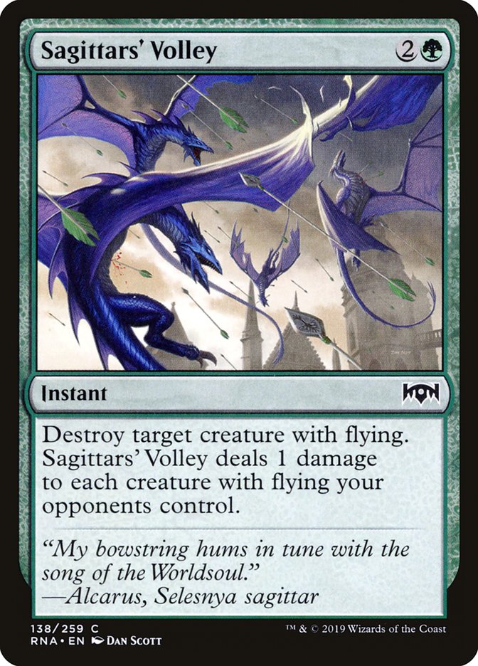 Sagittars' Volley [Ravnica Allegiance] | Gamer Loot