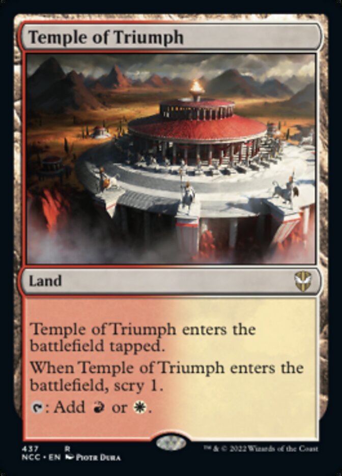 Temple of Triumph [Streets of New Capenna Commander] | Gamer Loot