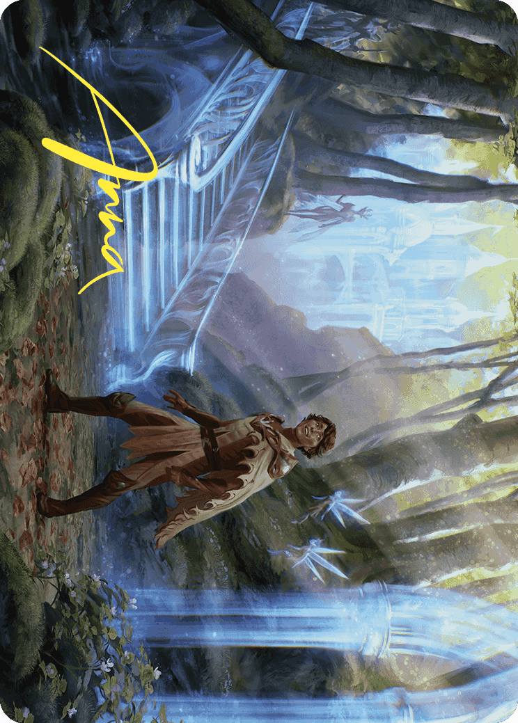 Into the Fae Court Art Card (Gold-Stamped Signature) [Wilds of Eldraine Art Series] | Gamer Loot