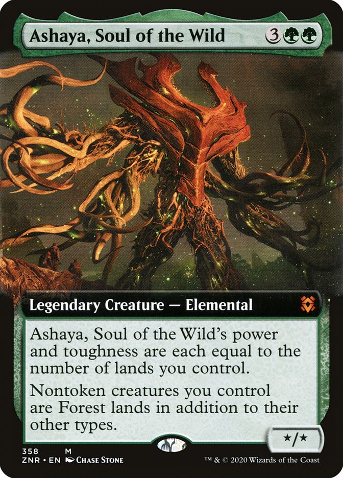 Ashaya, Soul of the Wild (Extended) [Zendikar Rising] | Gamer Loot