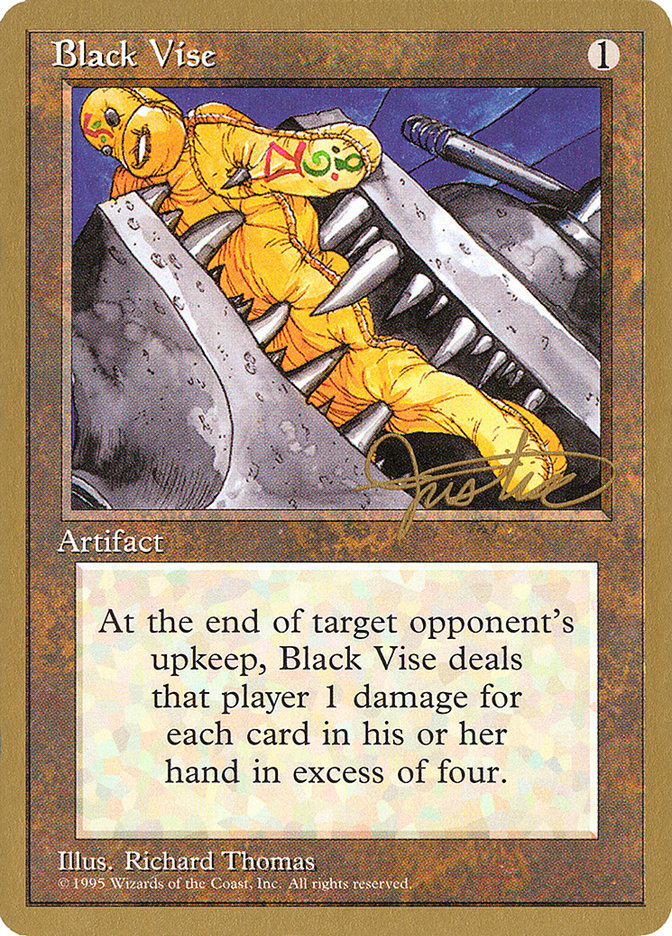 Black Vise (Mark Justice) [Pro Tour Collector Set] | Gamer Loot