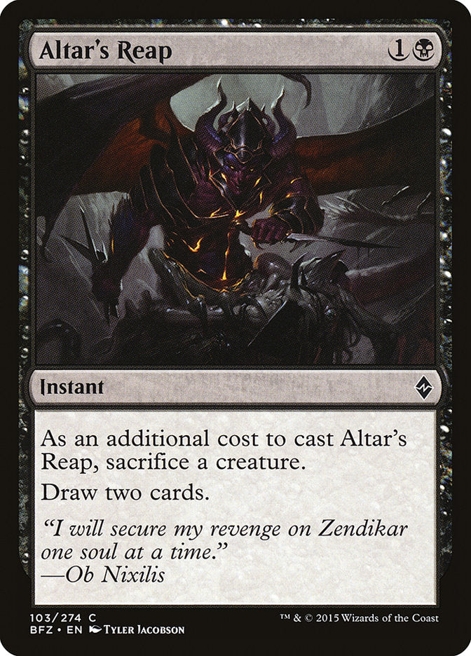 Altar's Reap [Battle for Zendikar] | Gamer Loot