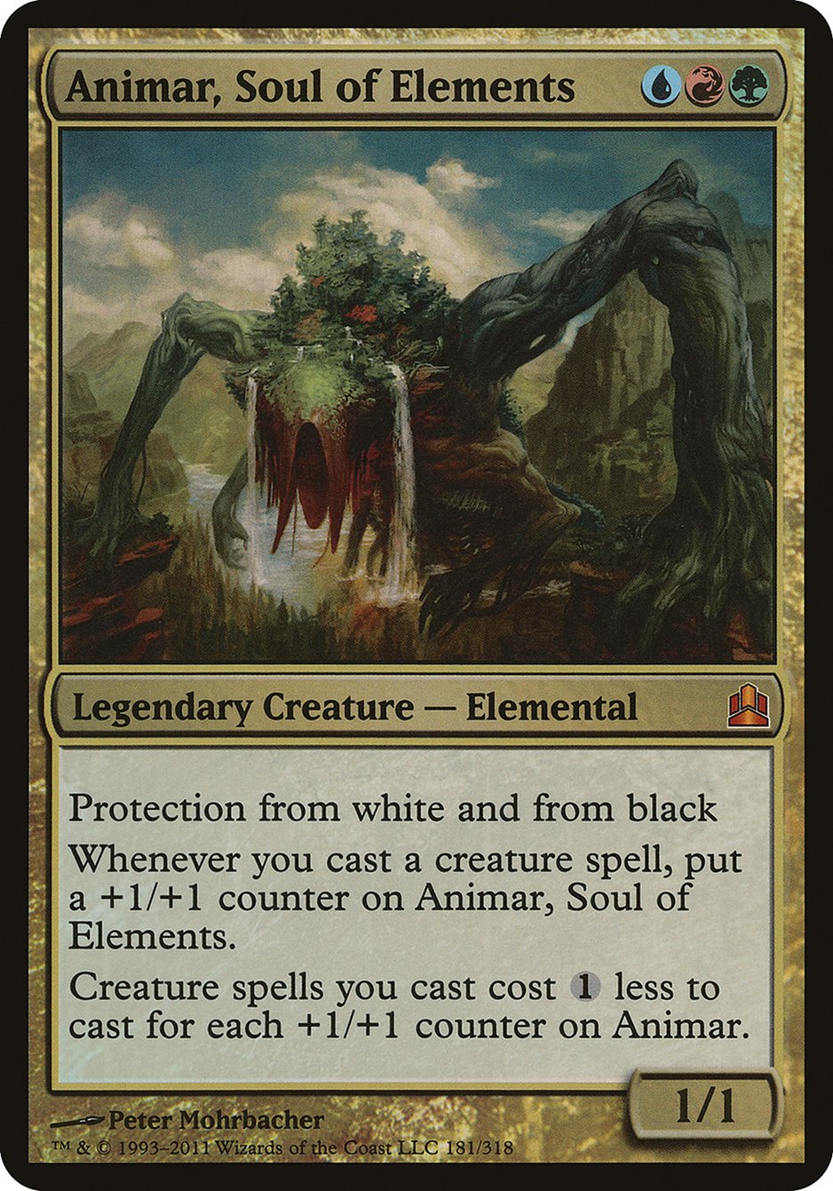 Animar, Soul of Elements (Oversized) [Commander 2011 Oversized] | Gamer Loot