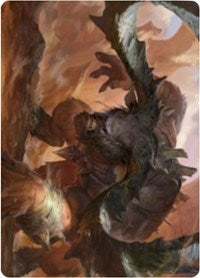 Moraug, Fury of Akoum Art Card [Zendikar Rising Art Series] | Gamer Loot